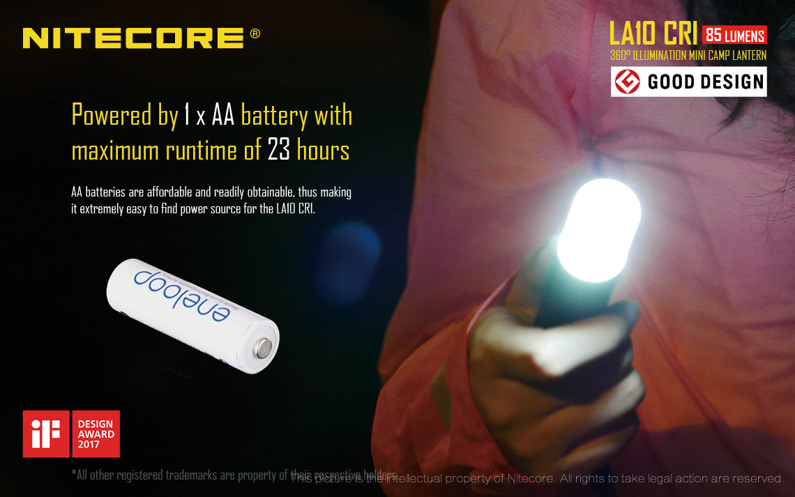 Nitecore La10 Cri Led Flashlight