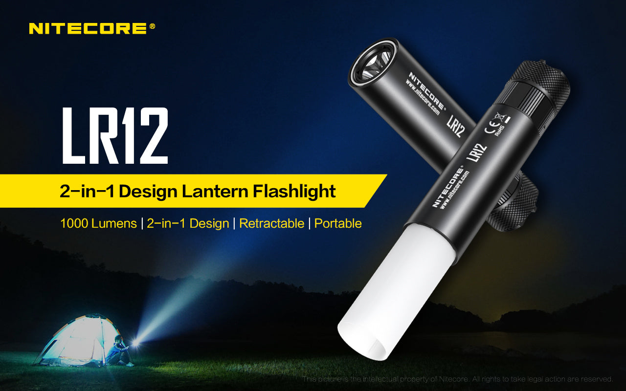 Nitecore Two In One Flashilght & Lantern Up To 1000 Lumens 166 Metres Of Throw