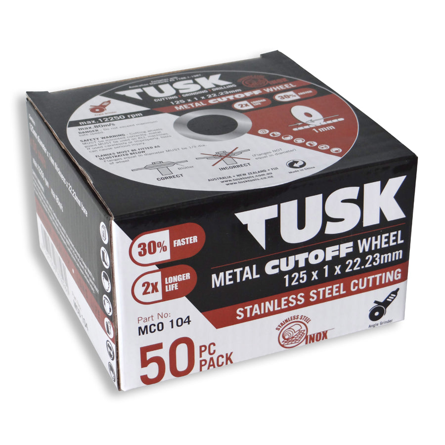 Tusk Metal Cut-Off Wheel 125 X 1 X 22.23 50Pc