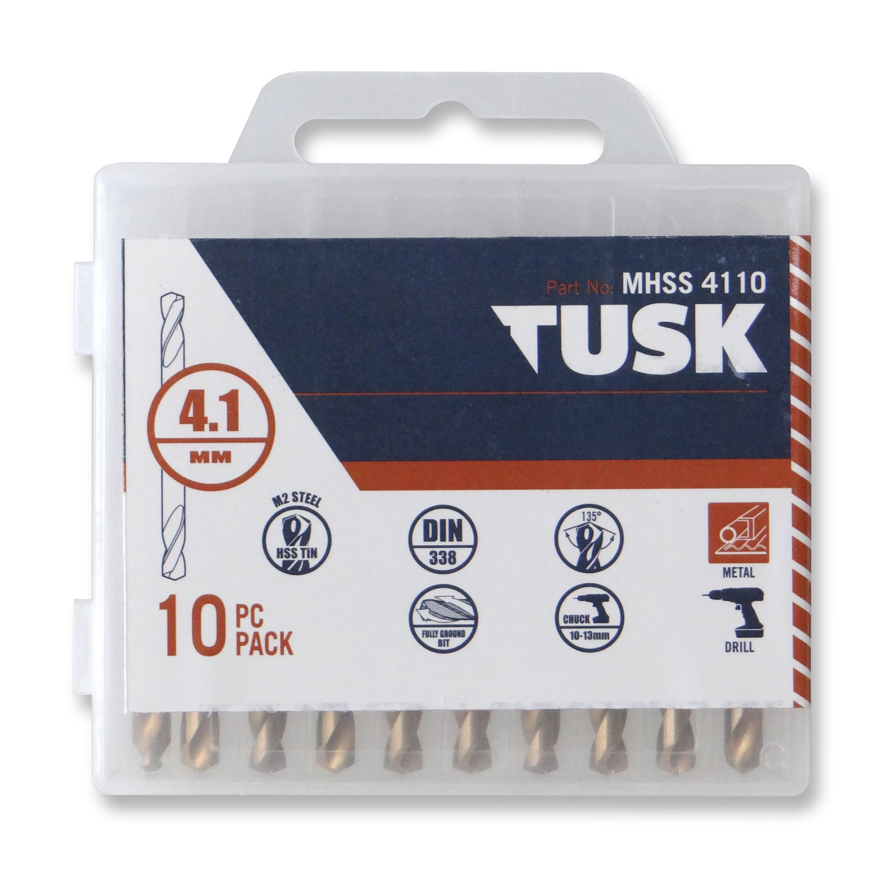 Tusk Double-End Drill Bits - 4.1 X 55 10Pc Pack