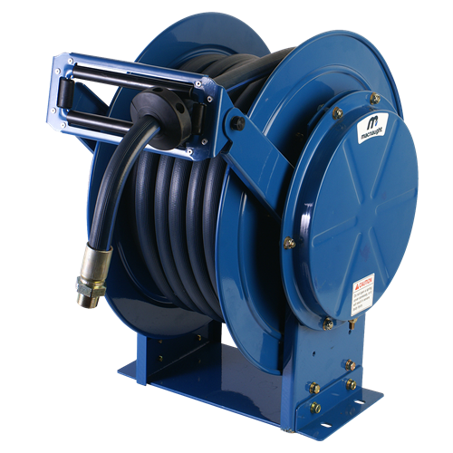 Macnaught 1/2" Twin Pedestal Oil Reel C/W 20M Hose - MOTP1220-01