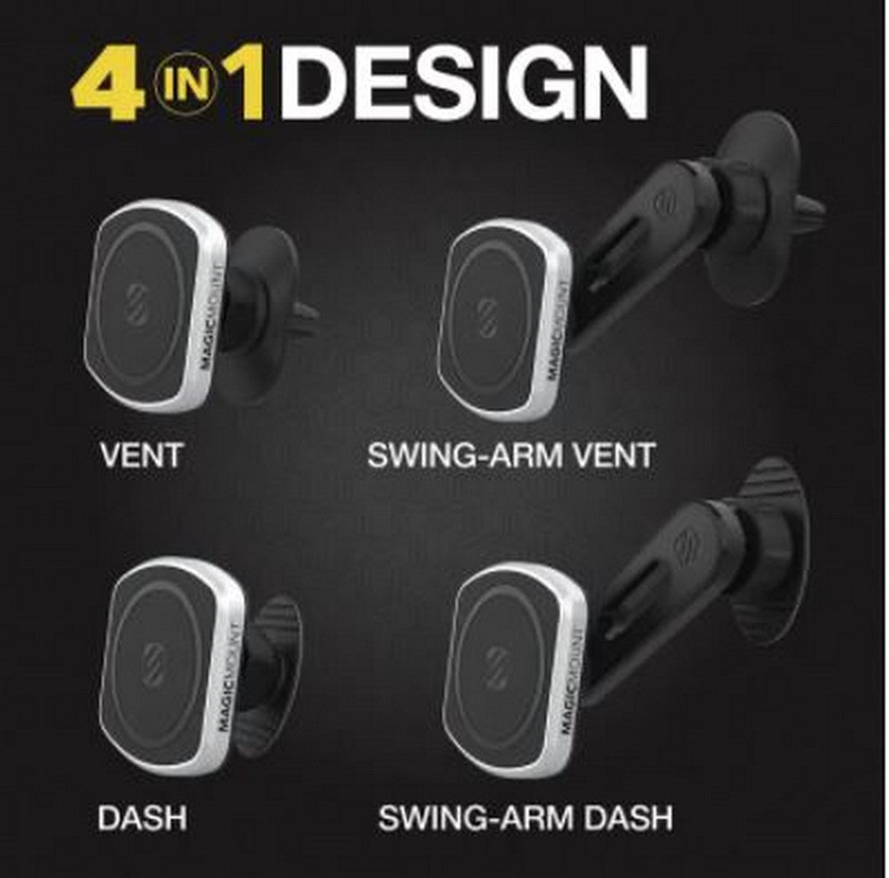 Scosche Magic Mount Pro2 4-1 Vent/Dash Magsafe Magnetic Phone Mount