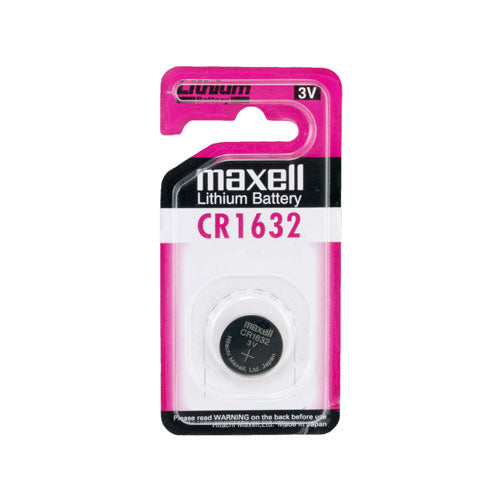 Maxell Lithium Battery Cr1632 3V Coin Cell 5 Pack