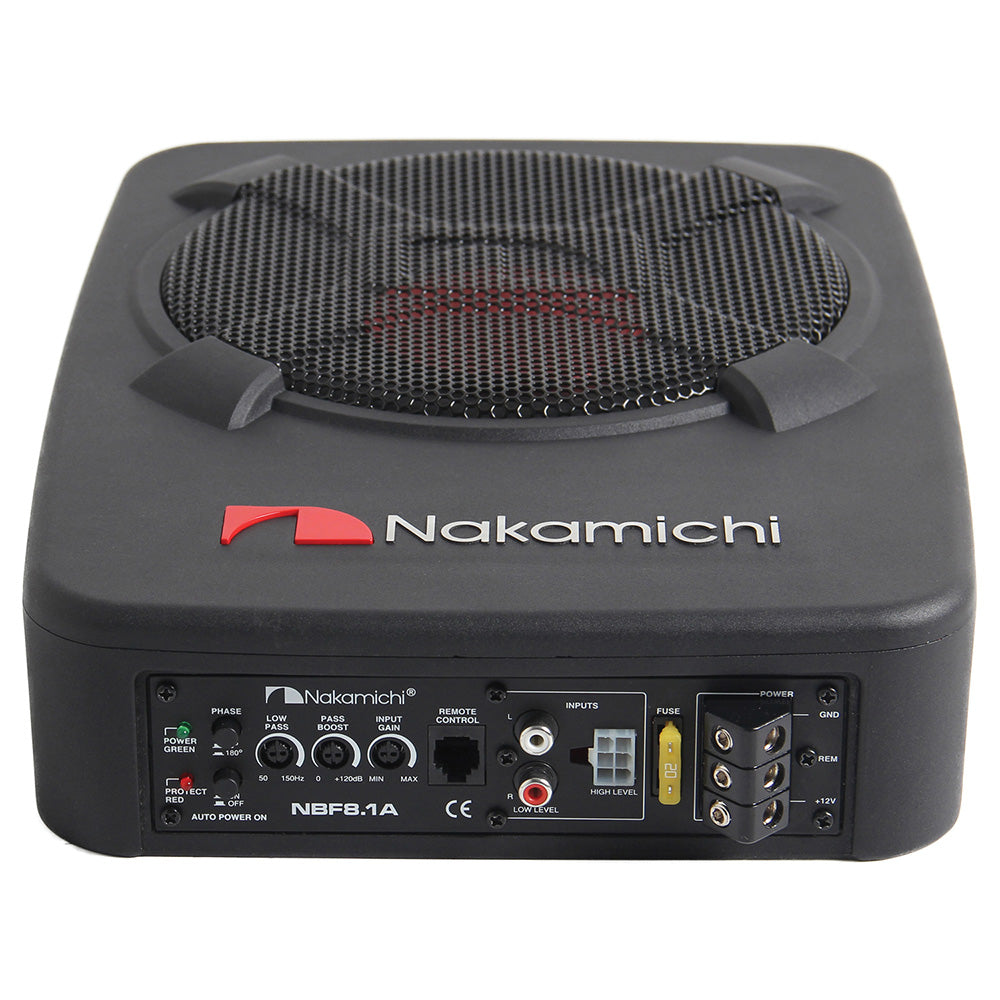 Nakamichi 8" Underseat Active Subwoofer 1500W