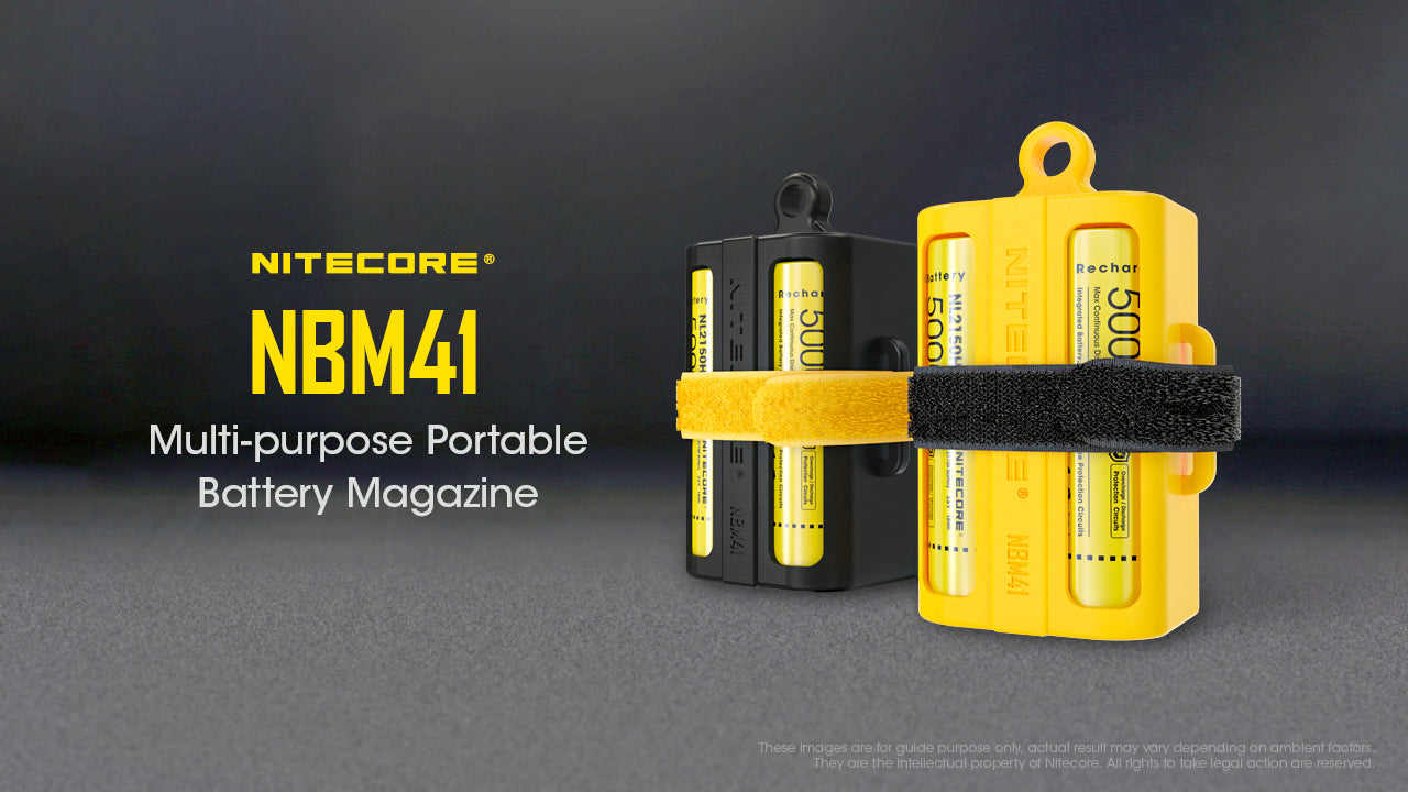 Nitecore Nbm41 Battery Magazine For 21700 / 18650 Batteries Yellow