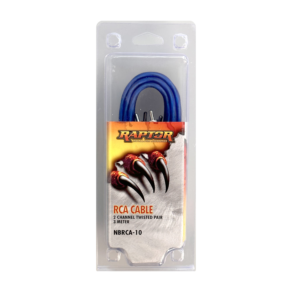 Rca Lead Neon Blue 3 Metre 2 To 2 Rca
