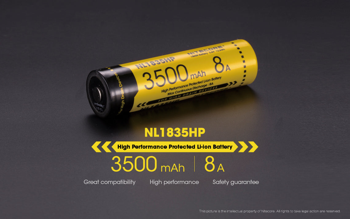 Nitecore Li-Ion Rechargeable Battery (3500Mah)