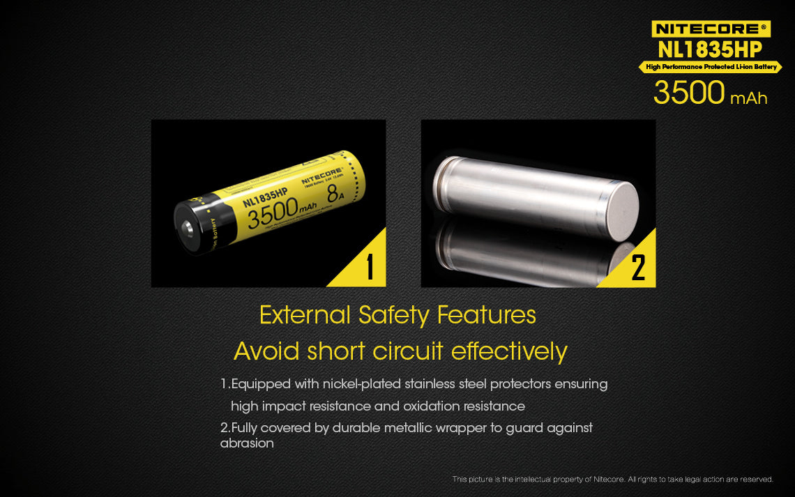 Nitecore Li-Ion Rechargeable Battery (3500Mah)