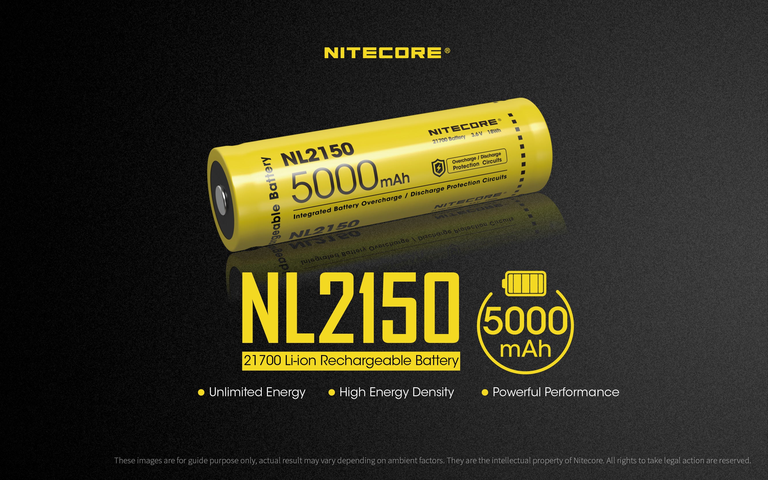 Nitecore 5000Mah Rechargeable Li-Ion Battery