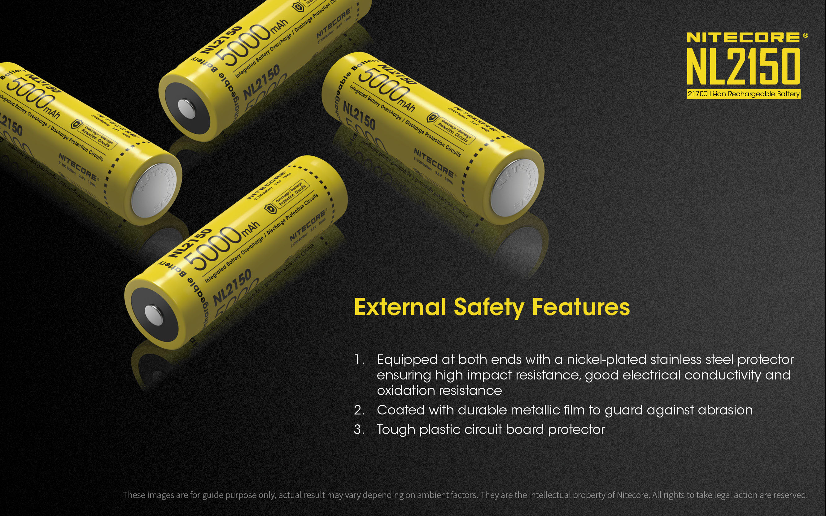 Nitecore 5000Mah Rechargeable Li-Ion Battery