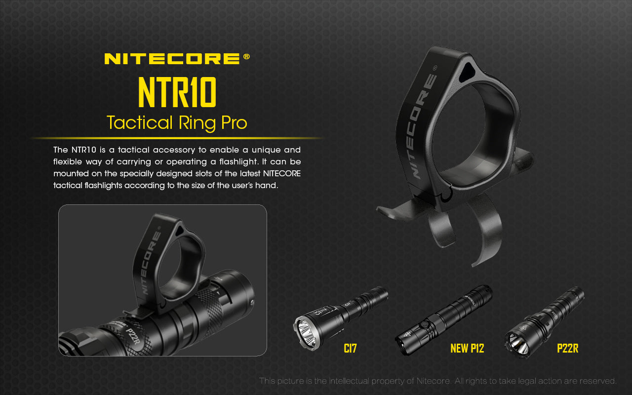 Nitecore Tactical Clip-On Ring For Tactical Flashlights