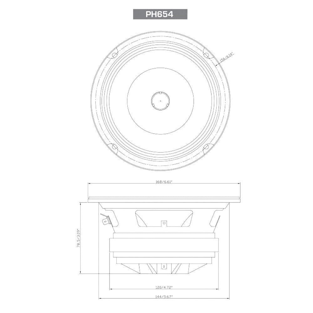 Cerwin Vega 6.5" Speakers 300W Pair Pro Full Range Co-Ax Horn