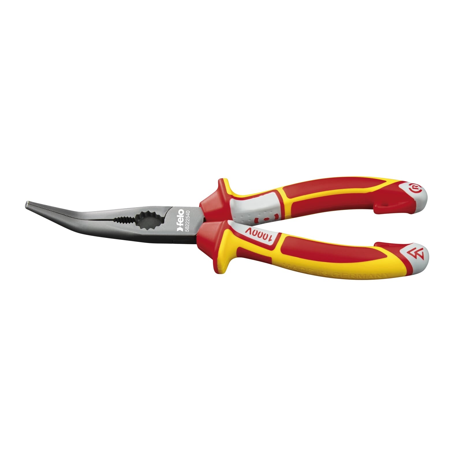 Felo Long Nose Radio Pliers VDE curved 45° 205mm