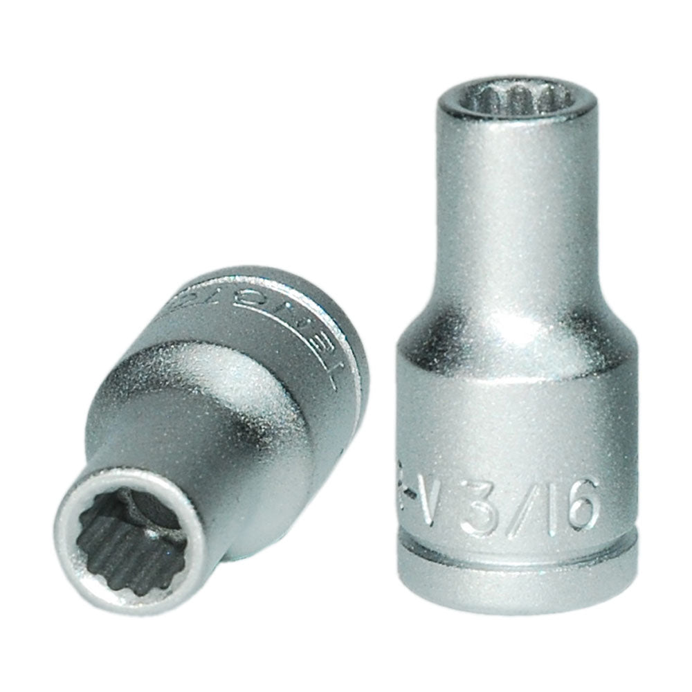 Teng 1/4In Dr. Socket 3/16In 12Pt