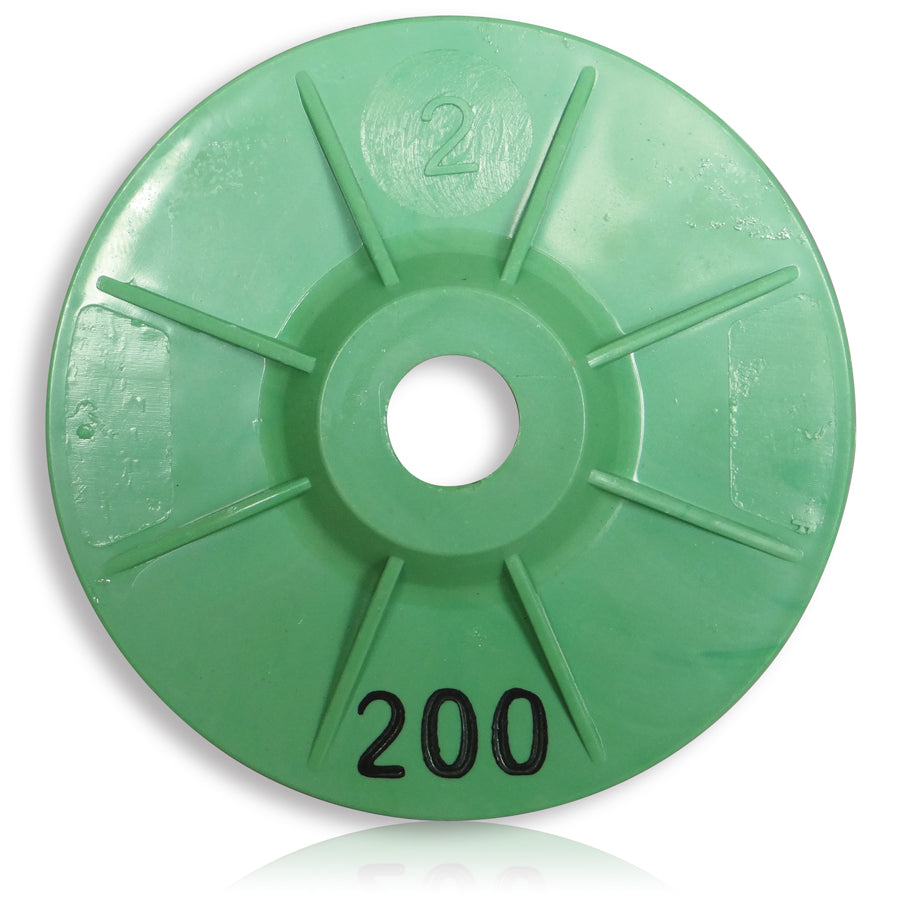 Tusk Polishing Pads With Plastic Backer 100Mm X 16Mm 200# Dry & Wet