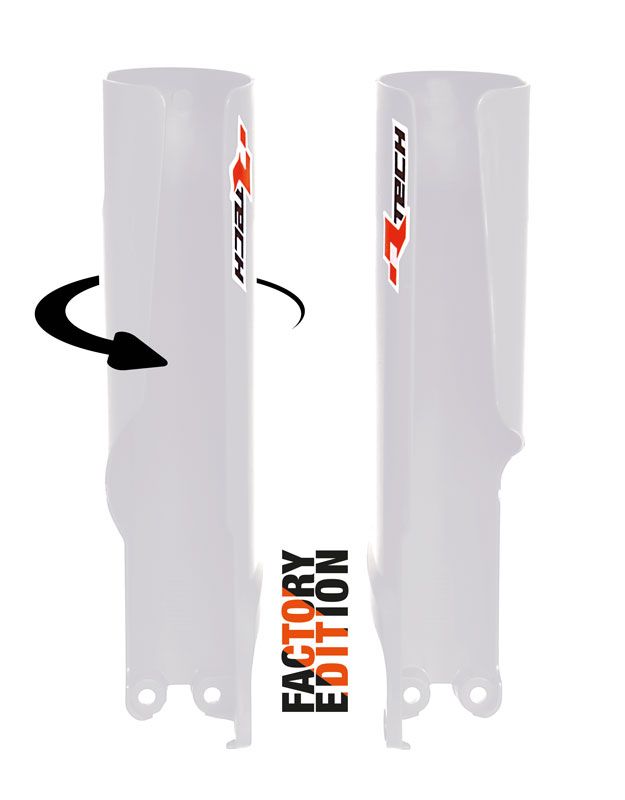 Fork Protectors Rtech Factory Full Wrap Ktm 125Sx 150Sx 250Sx 250Sxf 350Sxf 450Sxf 23-24 White