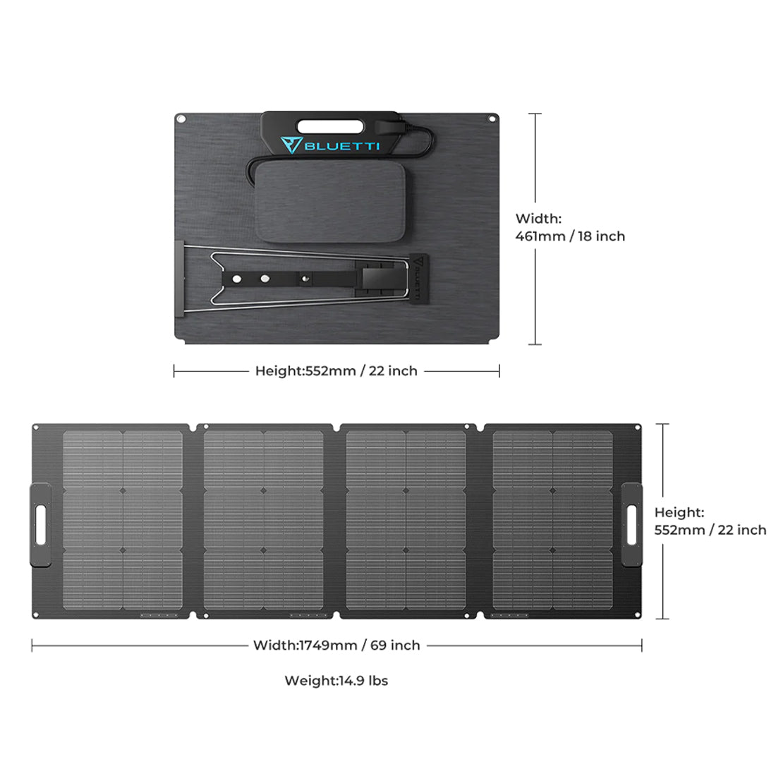 Bluetti Pv120 Foldable Solar Panels | 120W