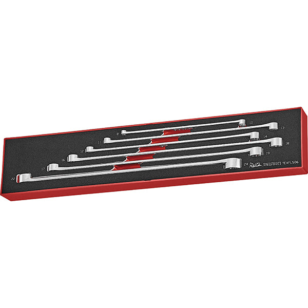 Teng 6Pc Long Ring Spanner Set - Tex-Tray