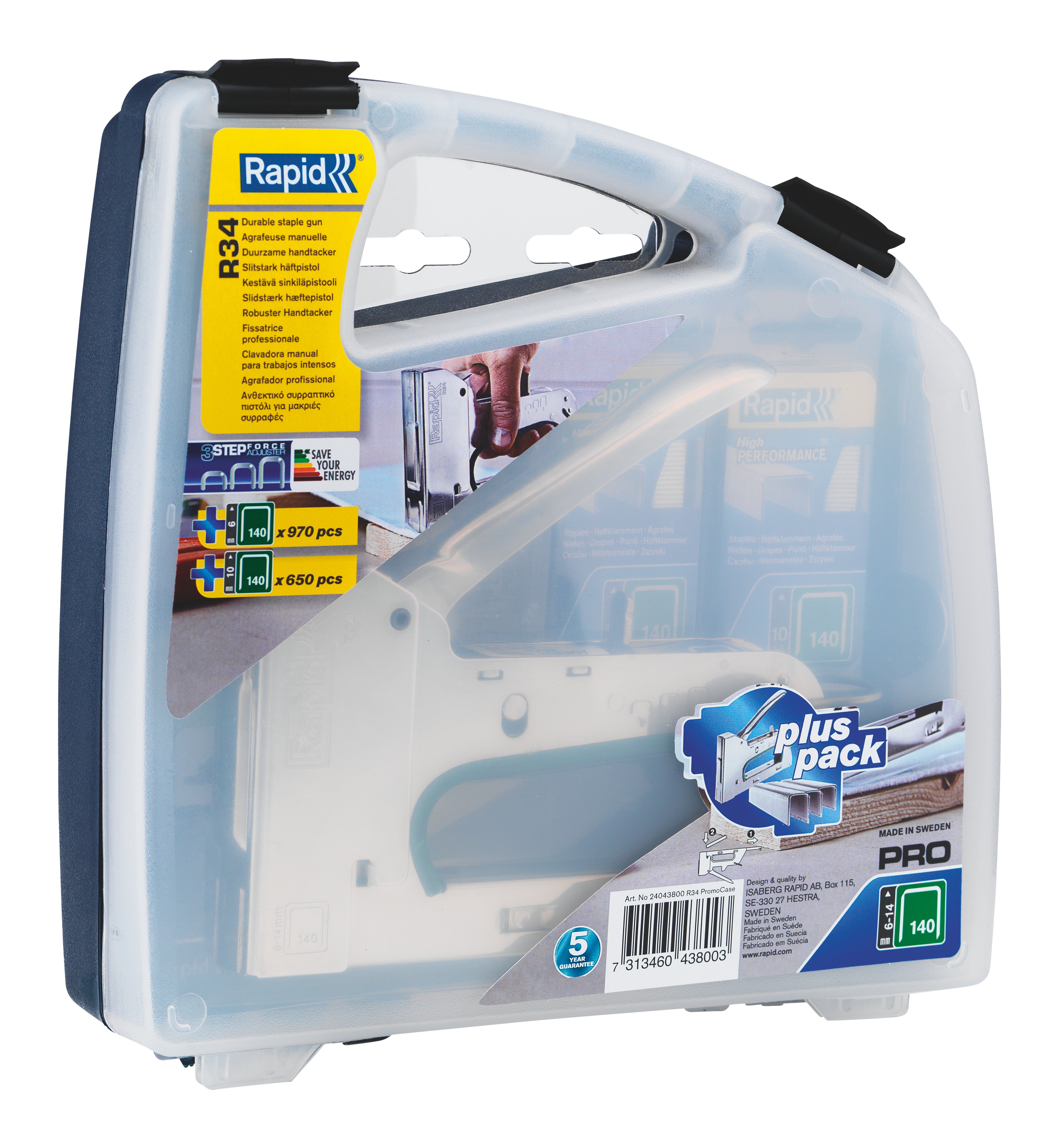 Rapid Tacker 34 + Staples + Case Promo