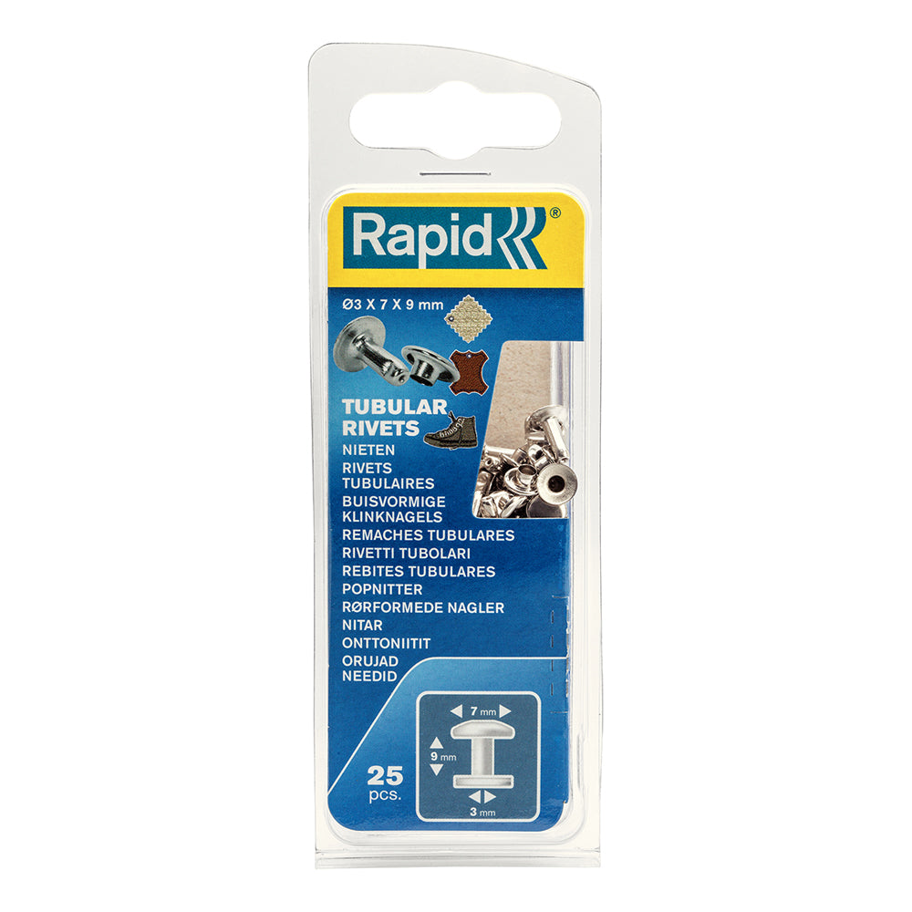 Rapid Tubular Rivets 7X3X9Mm Cap 3X7Mm 5000414