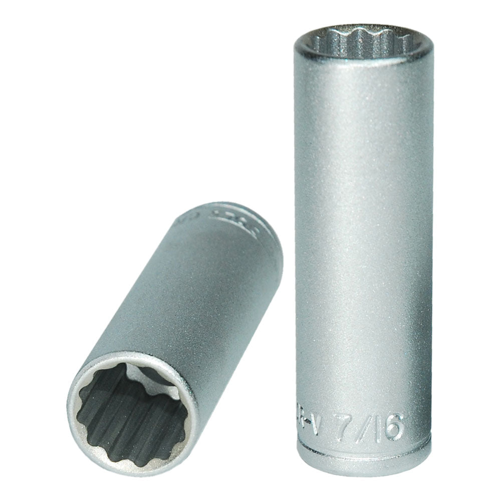 Teng 1/4In Dr. Deep Socket 7/16In 12Pt