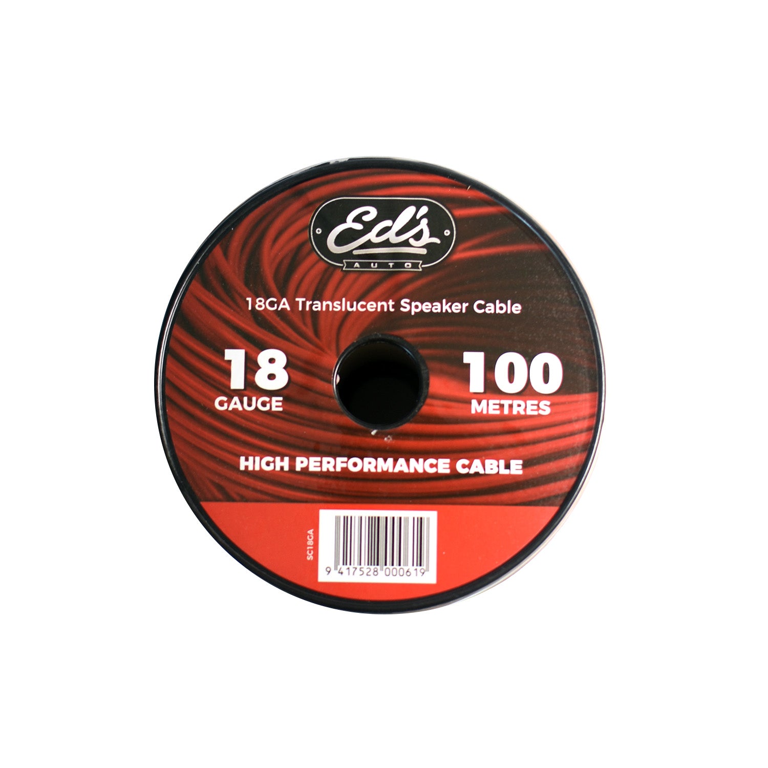 Eds 18 Gauge Cca Speaker Cable Matt Flexible Translucent Clear 100M