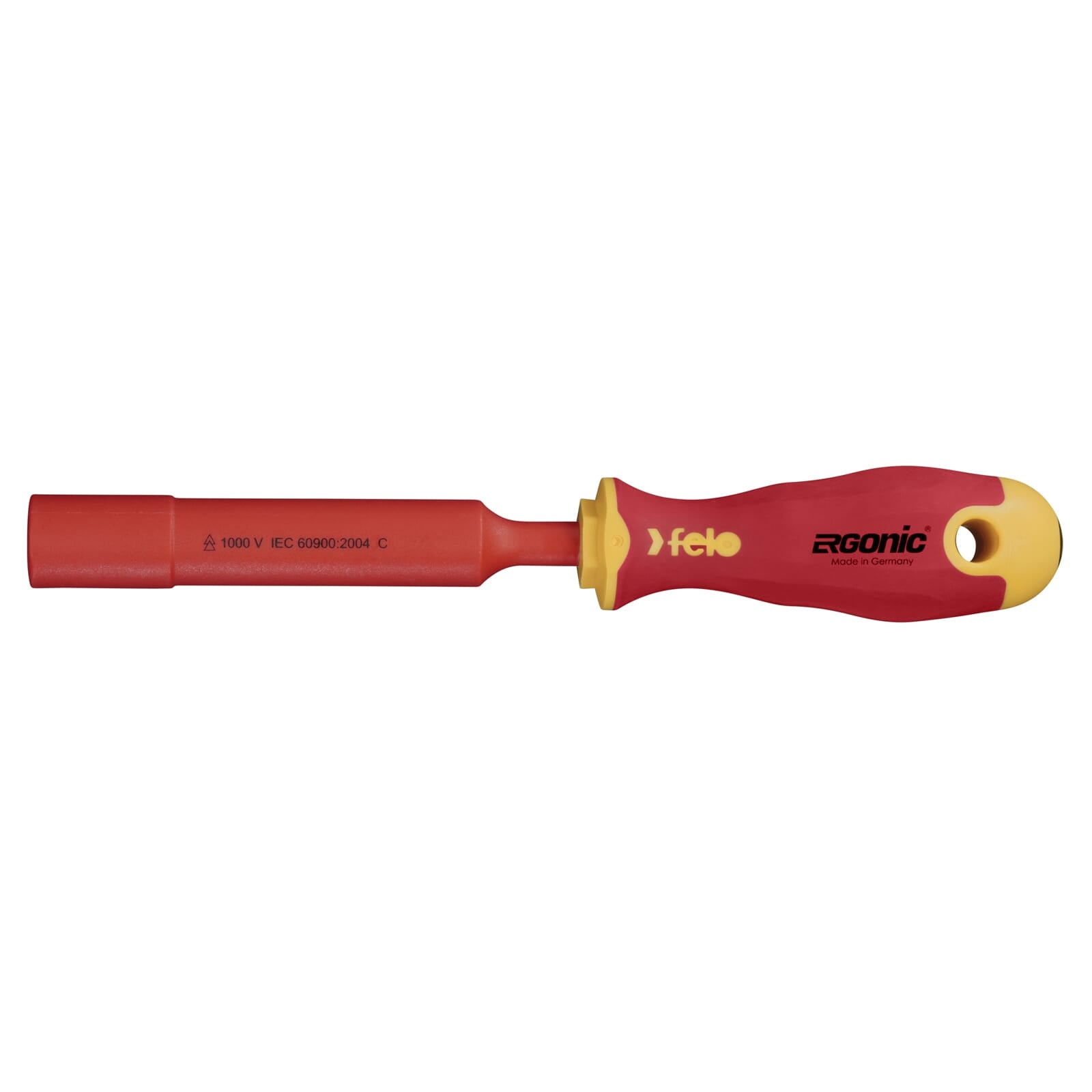 Felo 419 M-Tec Nut Driver Spring Loaded Hex 13 x 125mm Insulated