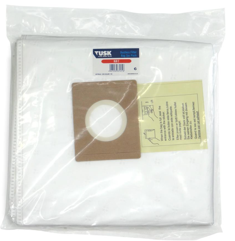 Tusk Dustless Filter Bag 2Pc Pack