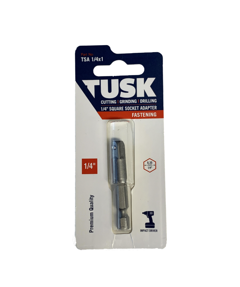 Tusk Socket Adapter 1/4 Square X 1Pc