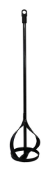 Mixing Paddle - Hex Black Slide Medium 80mm x 400mm x 8 mm