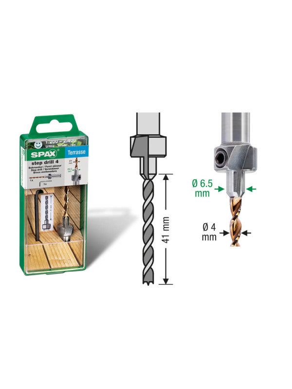 Spax Hardwood Step Drill For Decking Screws