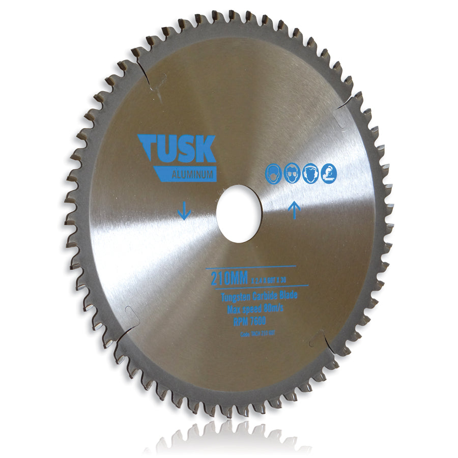 Tusk Aluminum Tungsten Carbide Blades - 210 X 2.4/1.8 X 60T X 30 (25/20/16)