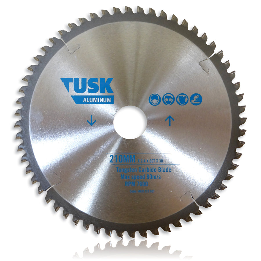 Tusk Aluminum Tungsten Carbide Blades - 210 X 2.4/1.8 X 60T X 30 (25/20/16)