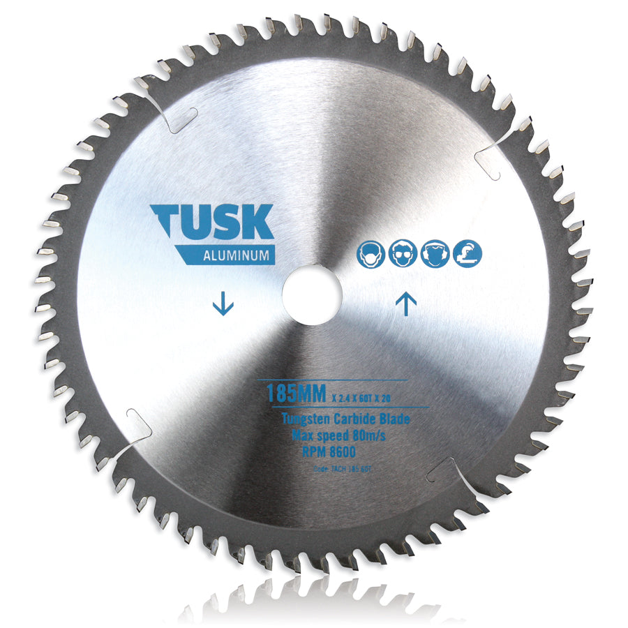 Tusk Aluminum Tungsten Carbide Blades - 185 X 2.4/1.8 X 60T X 20 (16)