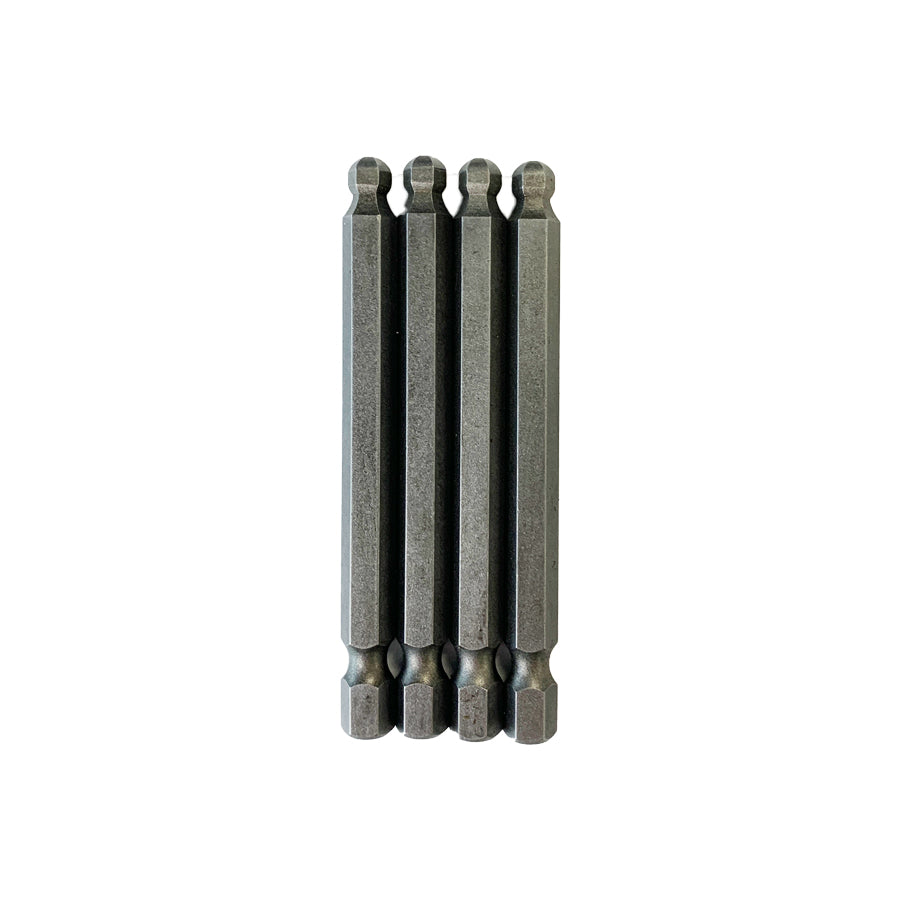 Tusk Torsion Bits 75Mm Hex5 Ball End X 4Pc