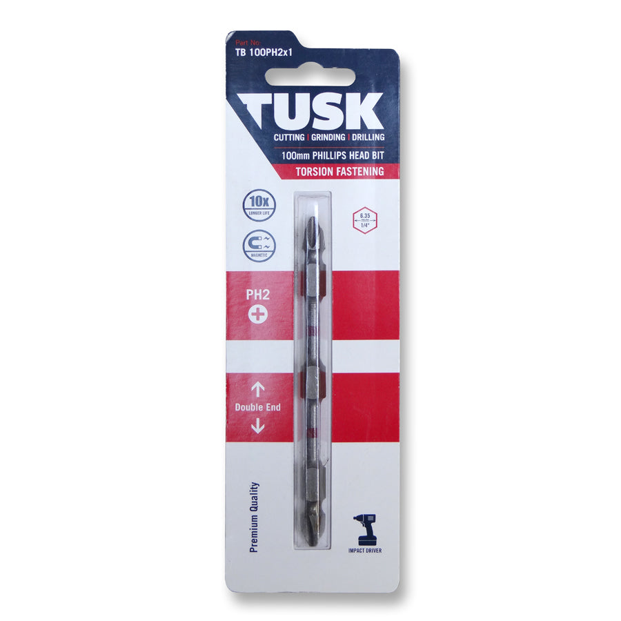 Tusk Torsion Bits - 100Mm Double End Ph2 X 1Pc