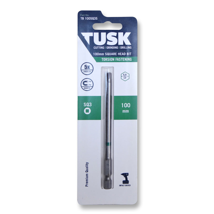 Tusk Torsion Bits - 100Mm Sq3 X 1Pc