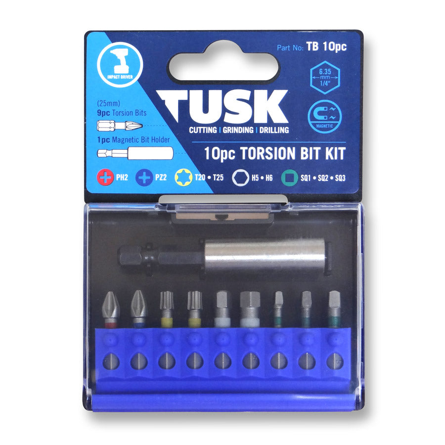 Tusk Torsion Bits 25Mm 10Pc Kits