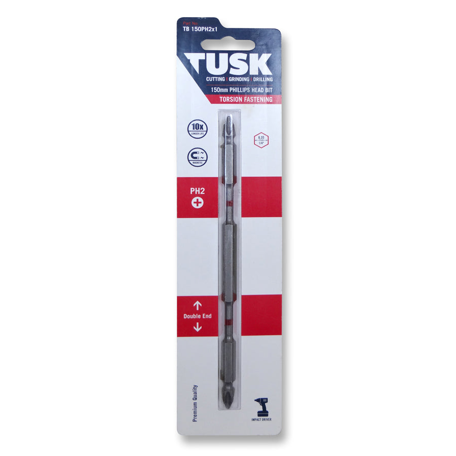 Tusk Torsion Bits - 150Mm Double End Ph2 X 1Pc