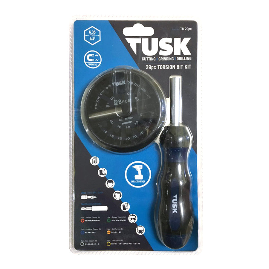 Tusk Torsion Bits 25Mm 29Pc Kits