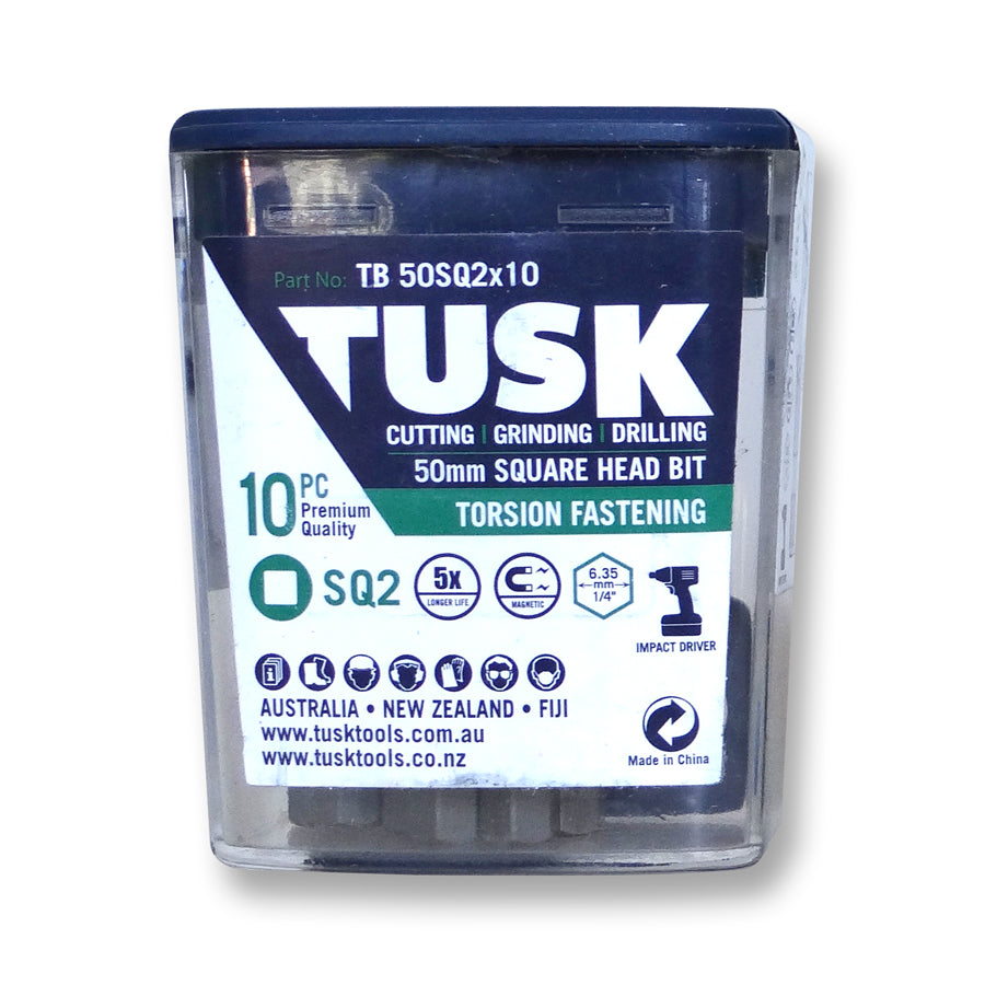 Tusk Torsion Bits 50Mm Sq2 X 10Pc