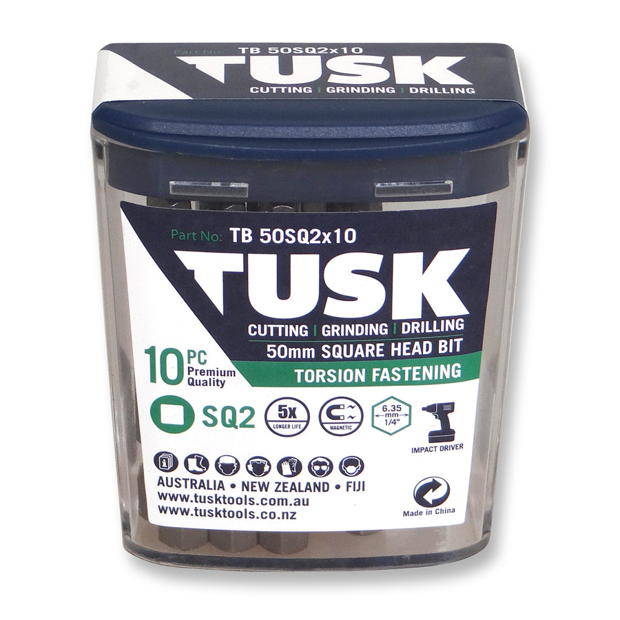Tusk Torsion Bits 50Mm Sq2 X 10Pc