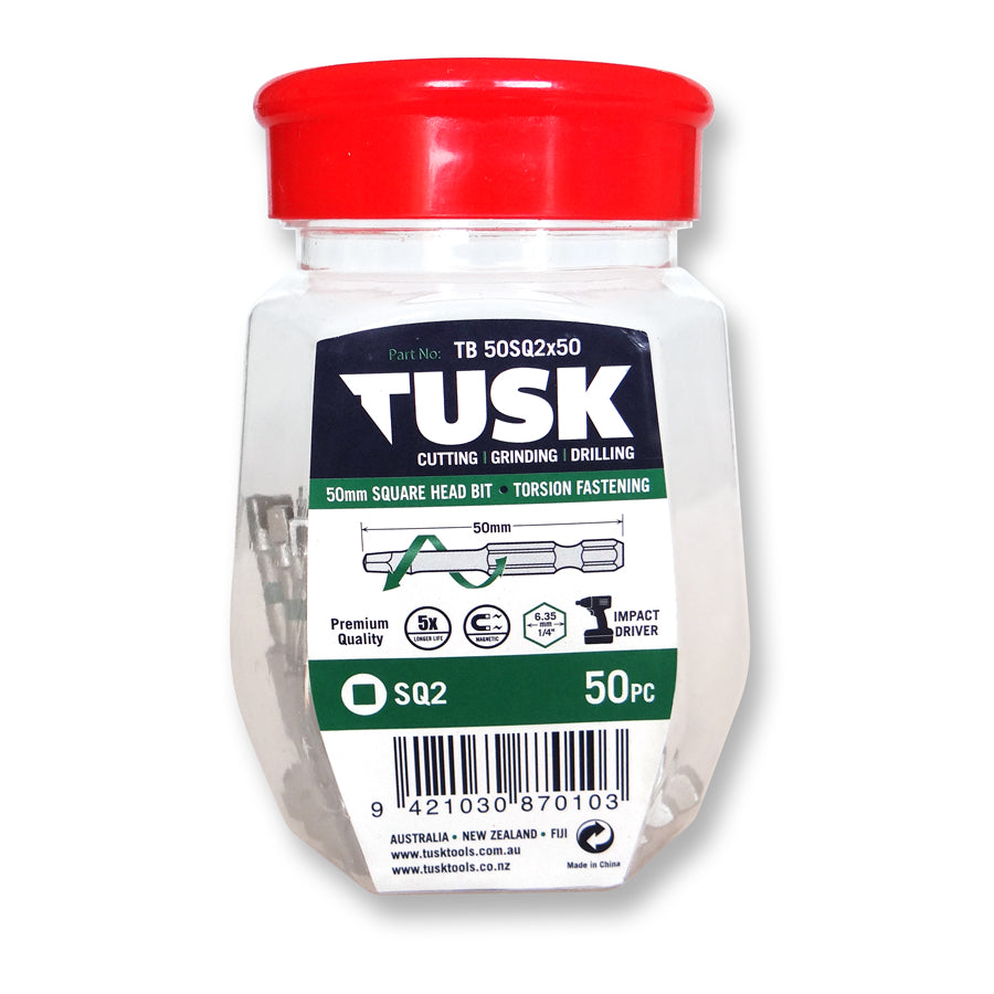Tusk Torsion Bits 50Mm Sq2 X 50Pc