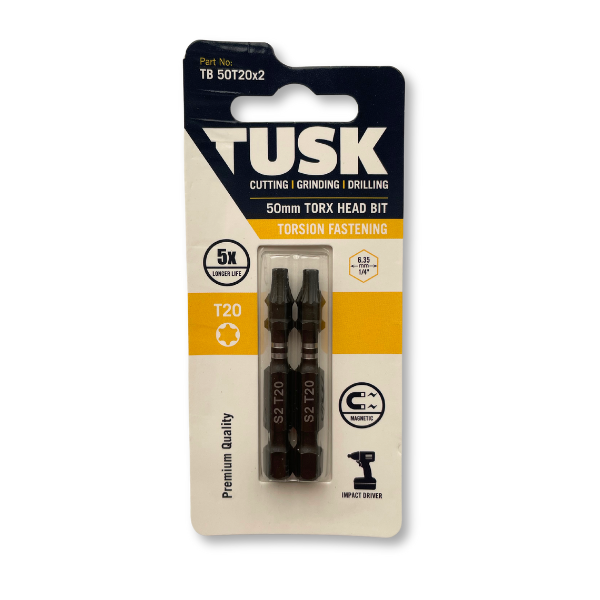 Tusk Torsion Bits 50Mm Torx20 X 2Pc