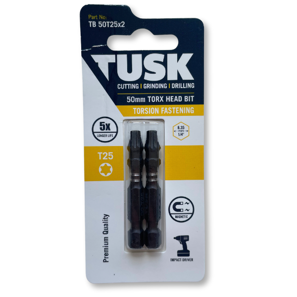 Tusk Torsion Bits 50Mm Torx25 X 2Pc