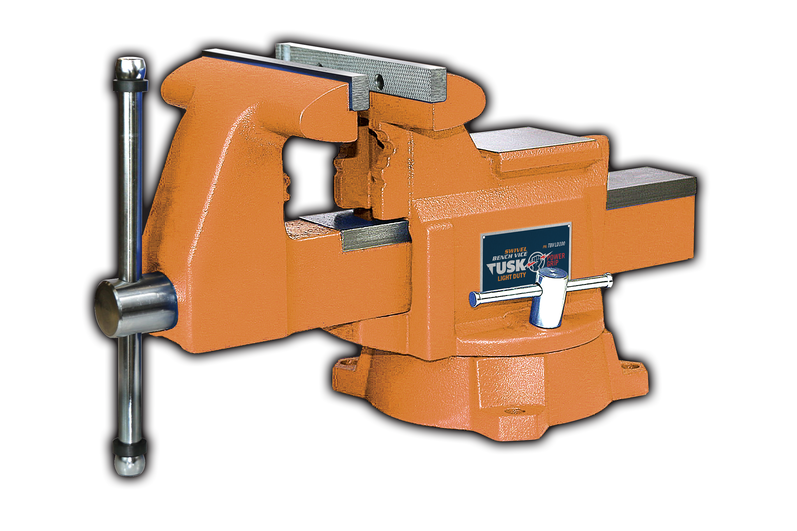 Tusk Light Duty Bench Vice 100mm Orange