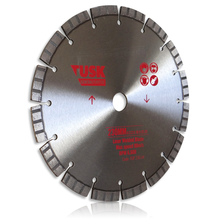 Tusk Laser Welded Gp Blades - 230Mmx10Mmx22.23 Turbo Segments