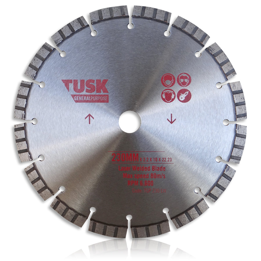 Tusk Laser Welded Gp Blades - 230Mmx10Mmx22.23 Turbo Segments