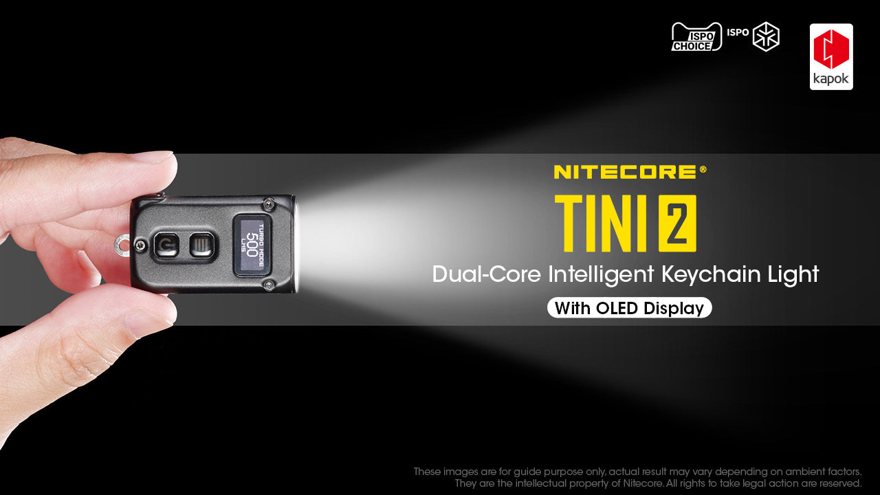 Nitecore 500 Lumen Usb-C Rechargeable Keychain Flashlight Black