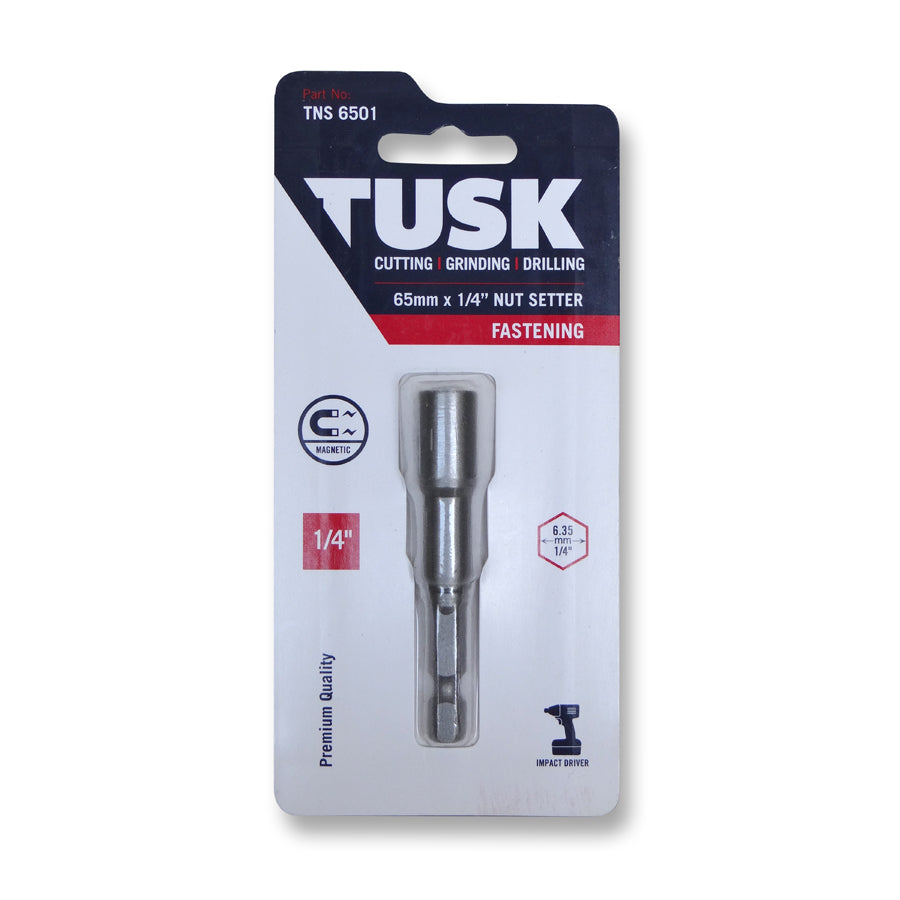 Tusk Nutsetters 1/4Inch X 65Mm Magnetic X 1Pc